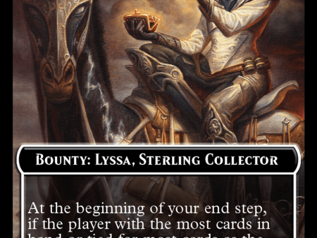 Bounty: Lyssa, Sterling Collector    Bounty Rules Double-Sided Token [Outlaws of Thunder Junction Commander Tokens] Hot on Sale