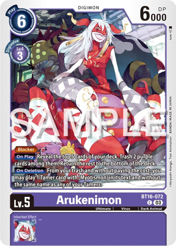 Arukenimon [BT16-072] [Beginning Observer] For Cheap