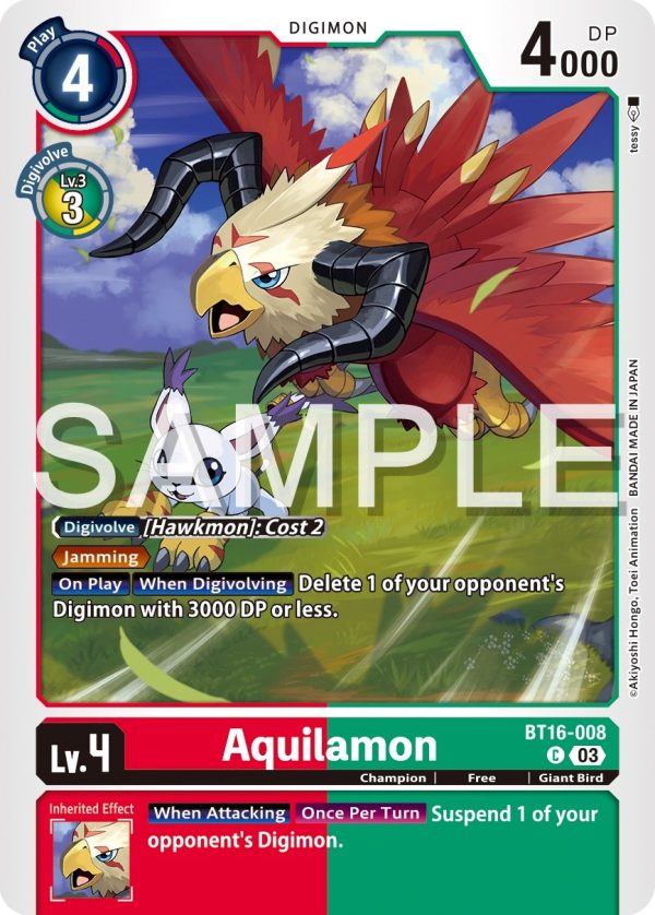 Aquilamon [BT16-008] [Beginning Observer] For Sale