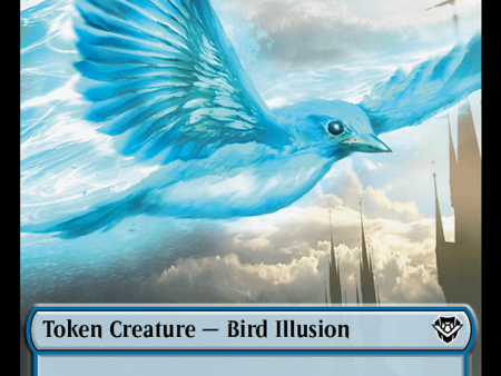 Bird Illusion    Elemental (0014) Double-Sided Token [Outlaws of Thunder Junction Commander Tokens] Sale