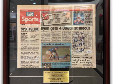 Nolan  The Ryan Express  Ryan USA Today Framed Discount