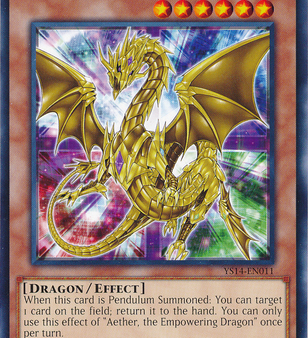 Aether, the Empowering Dragon [YS14-EN011] Common For Sale